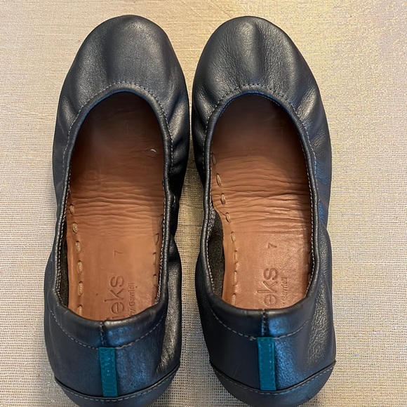 Tieks Shoes Tieks Womens Metallic Pewter Flats Like New Poshmark